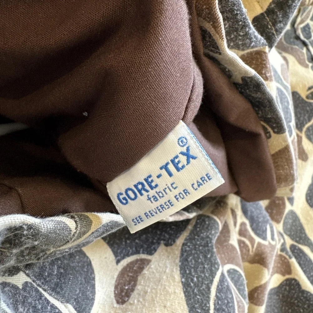 Vintage 10x Chore Coat‎ Mens L Duck Camo Hunting Barn Jacket 90s Gore-Tex